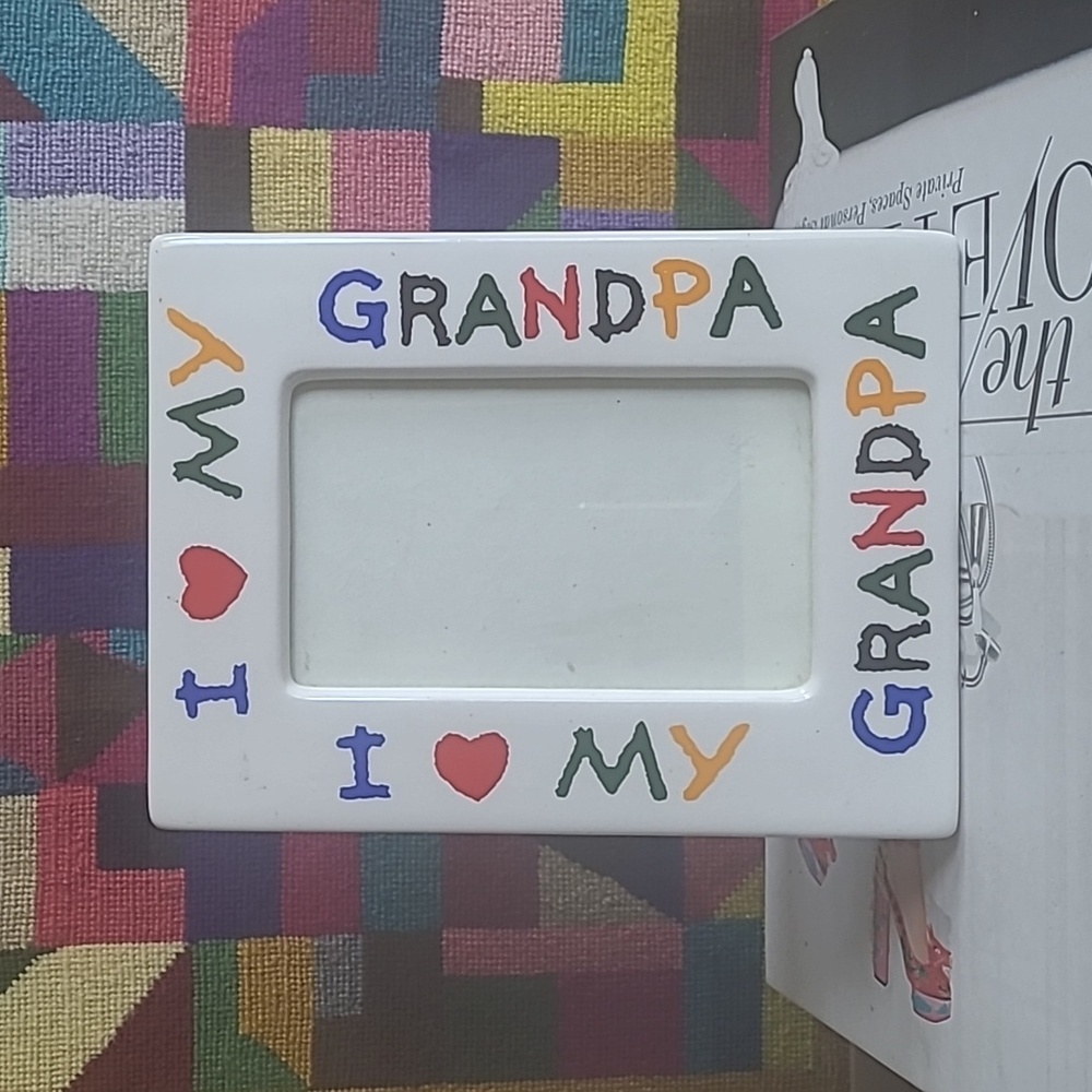 VINTAGE I LOVE MY GRANDPA PICTURE FRAME